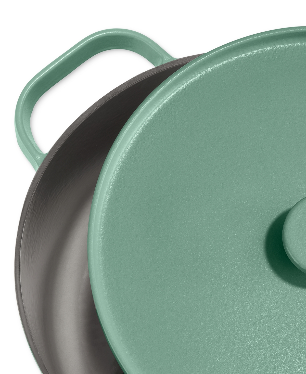 Shop The Cellar Enameled Cast Iron 6-qt. Dutch Oven, Exclusively At Macy's In Green