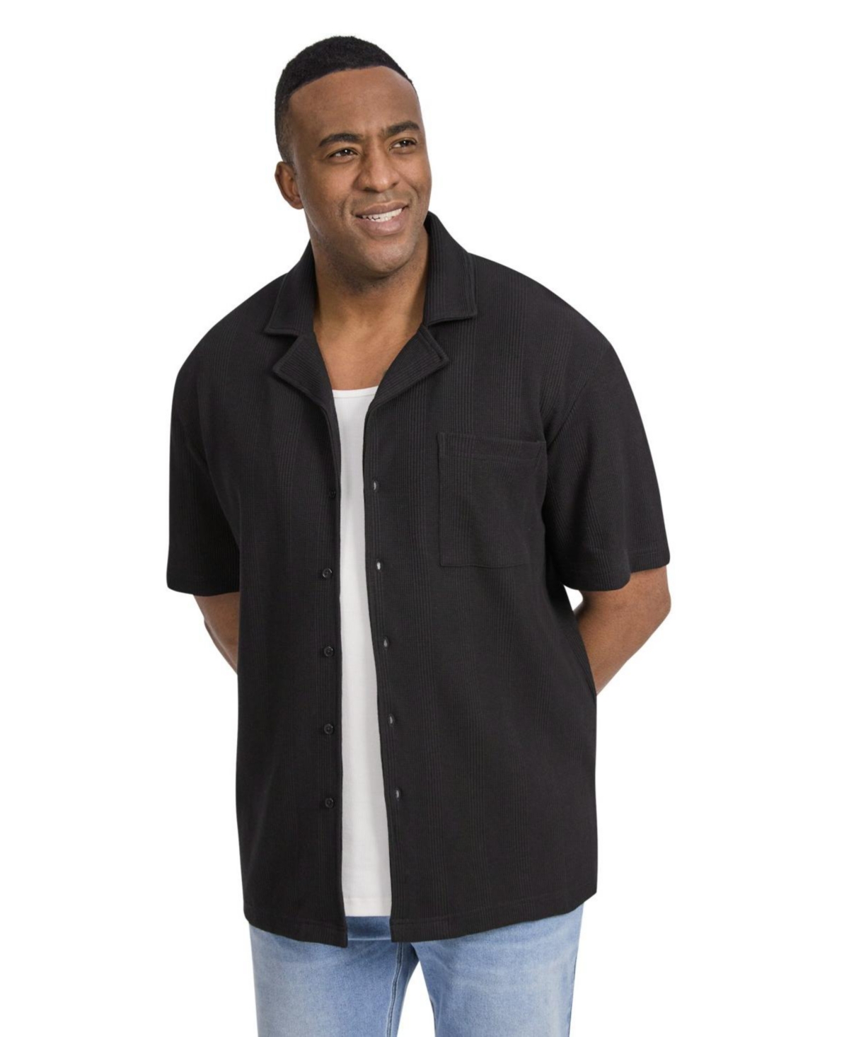 Men's Weaver Relaxed Fit Knit Shirt - Black