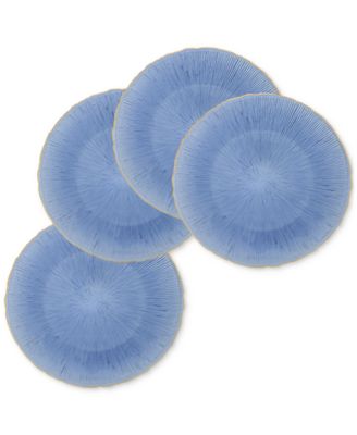 Centro Blue Glass Charger Plates, Set of 4