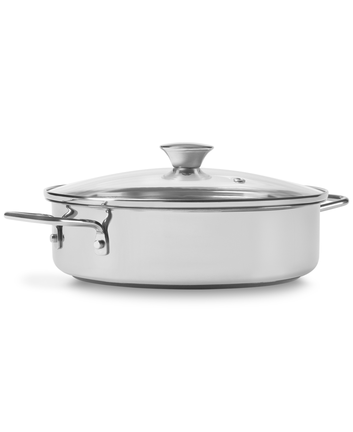 Arch Studio Stainless Steel 3-qt. Everyday Pan And Lid In Silver