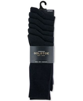 Men's Cambridge 6-Pk. Solid Crew Socks
