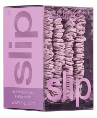 4-Pc. Pure Silk Back-to-Basics Skinny Scrunchies Set