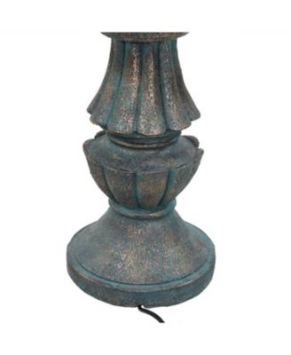Nouveau 41-Inch Tall 2-Tier Outdoor Garden Water Fountain - Green
