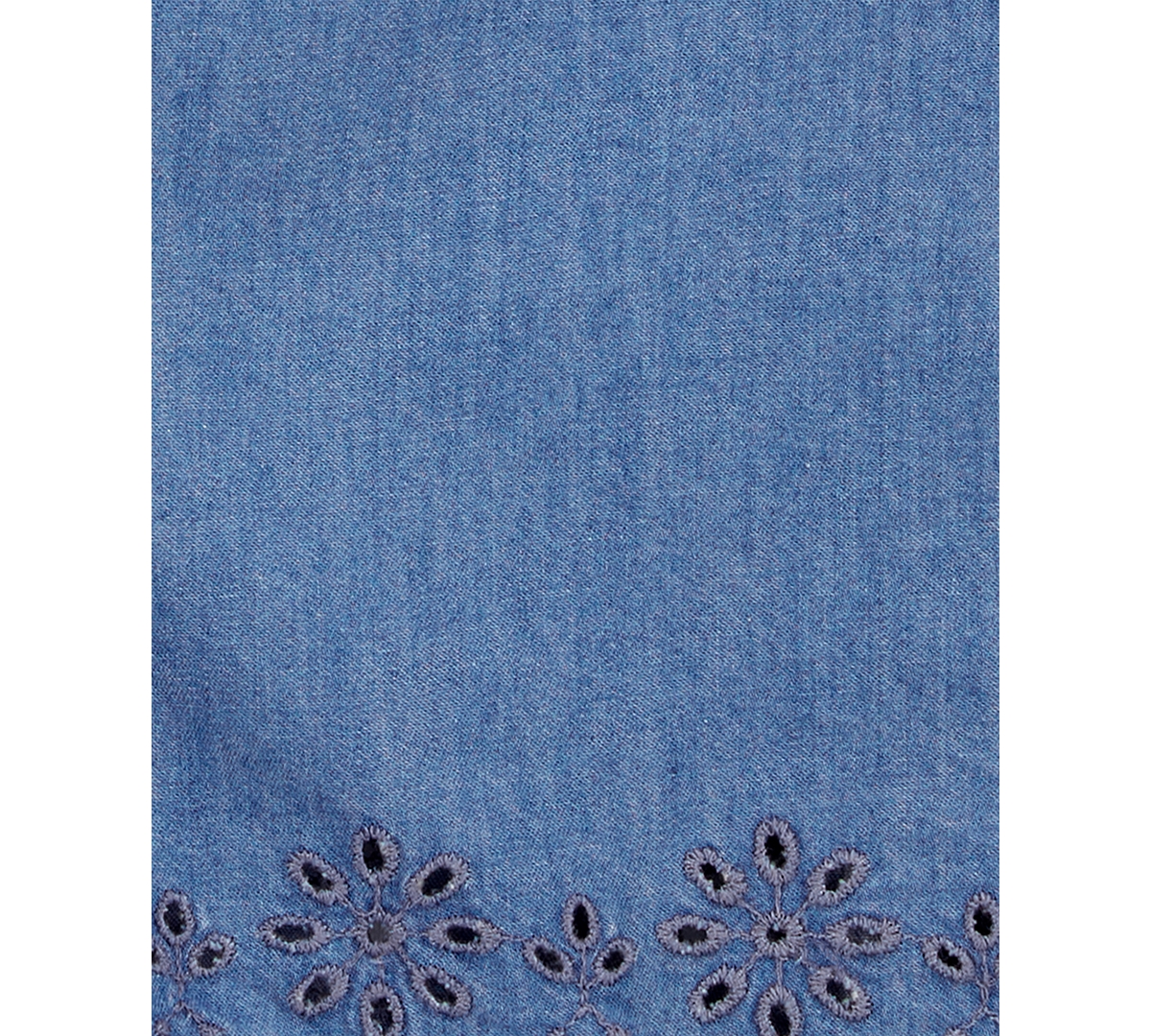 Carter's Toddler Girls Button-Front Cotton Chambray Romper