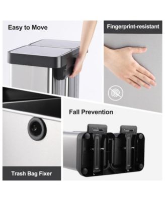 16 Gallon/ 60L Dual Compartment Trash Can