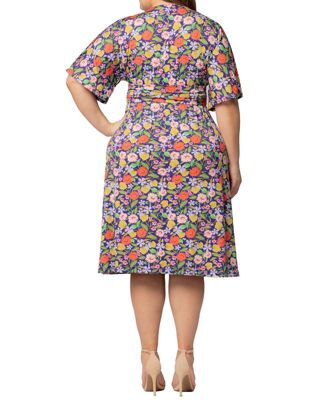 Plus Size Gia A-Line Midi Dress with Pockets