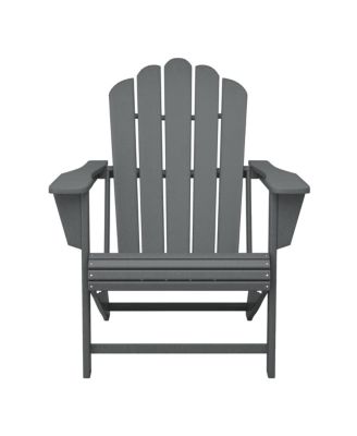 5-Piece Adirondack Chair with Folding Ottoman and Table Set