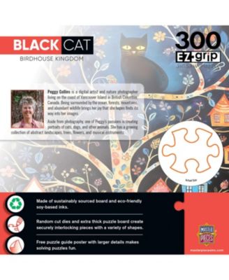 Black Cats - Birdhouse Kingdom 300 Piece EZ Grip Jigsaw Puzzle