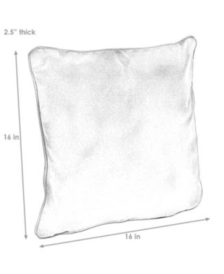 Indoor/Outdoor Square Accent Decorative Throw Pillows for Patio or Living Room Furniture - 16" - 2pc