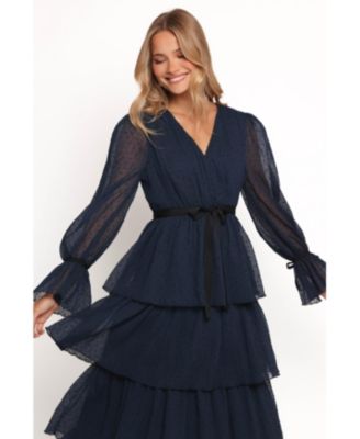 Women's Antoinette Long Sleeve Tiered Maxi Dress
