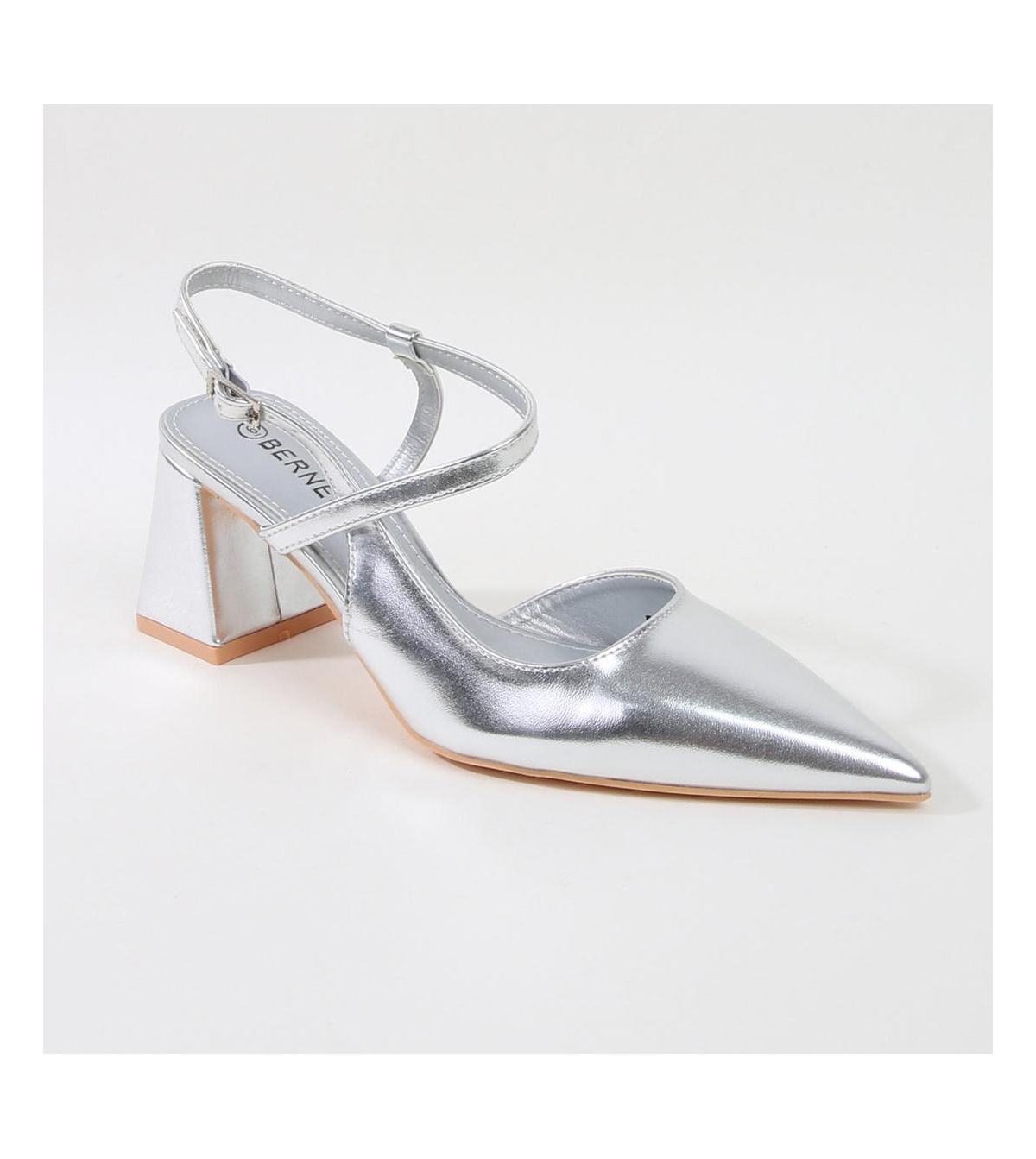Dani Block Heel Pumps - Gold