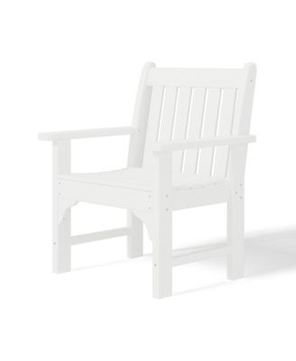 Outdoor Patio 3-Piece HDPE Adirondack Garden Chairs with Square Adirondack Side Table Set