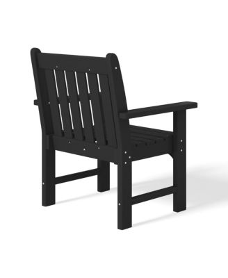 5-Piece HDPE Outdoor Patio Chair and Square Table Dining Set