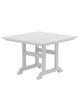 5-Piece HDPE Outdoor Patio Chair and Square Table Dining Set