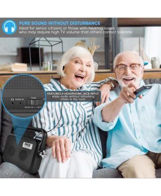 Wireless TV Speaker with Transmitter and Rechargeable Battery