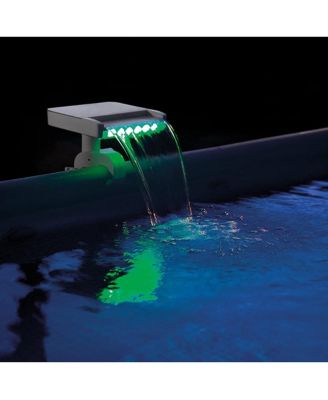 28090E Above Ground Swimming Pool 3 Colored LED Relaxing Waterfall Cascade