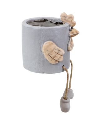 Tate the Turkey Planter Statue - Indoor/Outdoor Decorative Figurine - 8.5"