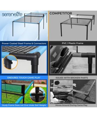 Portable Slam Pong Set, Adjustable Table Feet, Includes Accessories