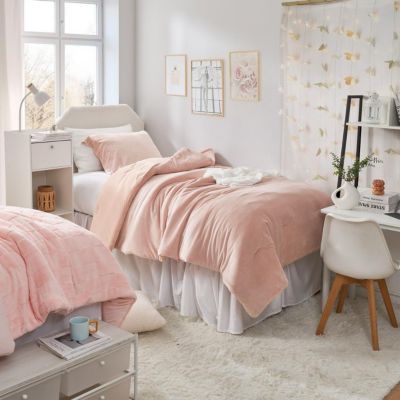 Better Than Anesthesia - Oversized Comforter Set - Rose Smoke , Pink , Twin XL