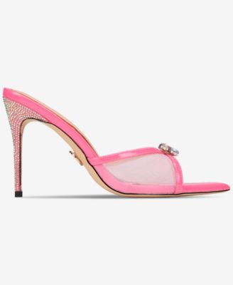 Women's Shena Luxurious Slip-on High-Heel Pointed Toe Mule Dress Sandals