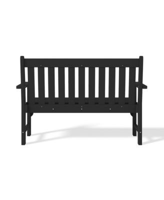 Outdoor 2-Person All-Weather HDPE Front Porch Garden Bench