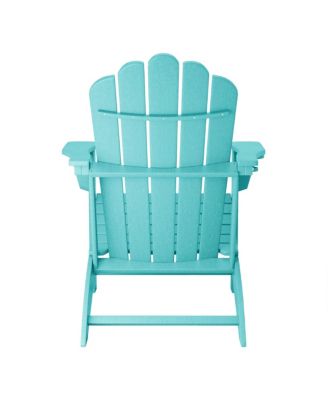 Outdoor Patio HDPE Adirondack Chair With Cup Holder