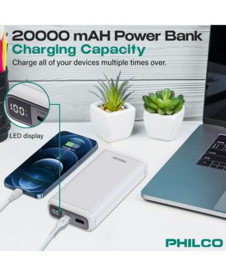 Power Bank 20000mAh, PD 22.5W Fast Charger, Portable External Battery Pack with USB-C & USB-A Outputs