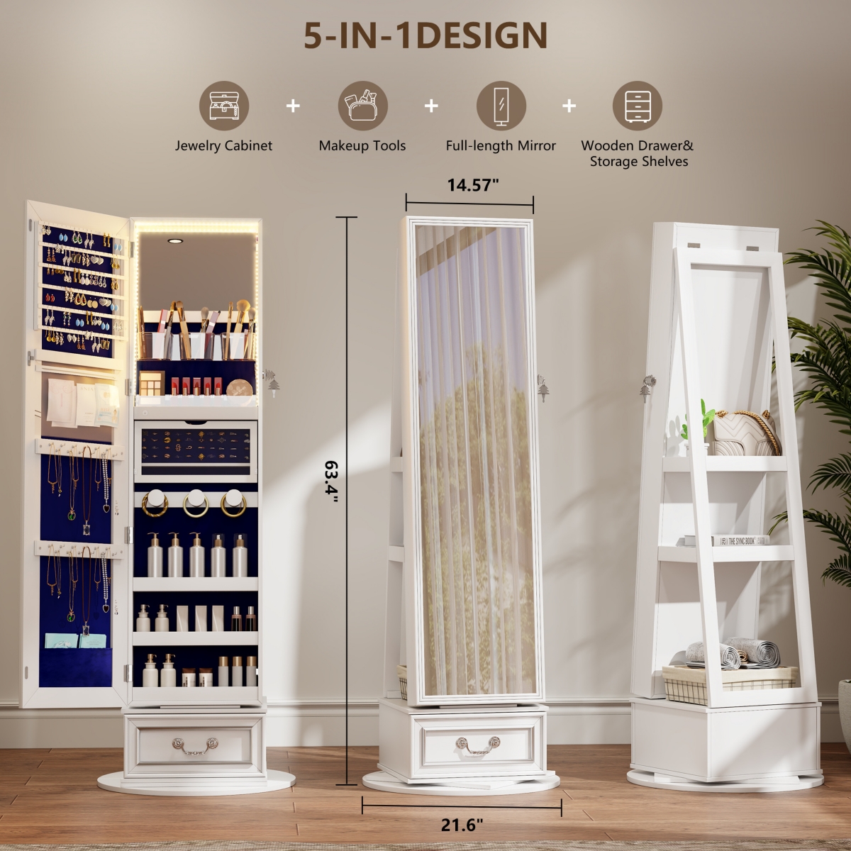 Vlsrka Color Block Full Length Mirror