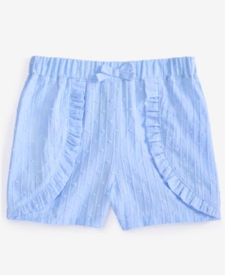 First Impressions - Baby Girls Clip-Dot Cotton Shorts