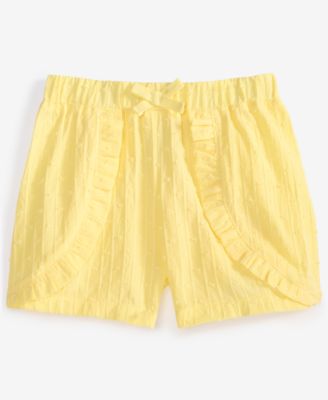 Baby Girls Clip-Dot Cotton Shorts, Created for Macy's  