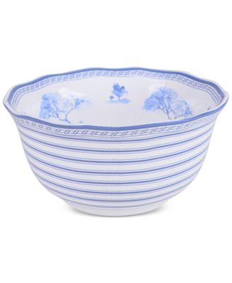 Scenic Toile Blue Porcelain 12 Pc. Dinnerware Set, Service for 4