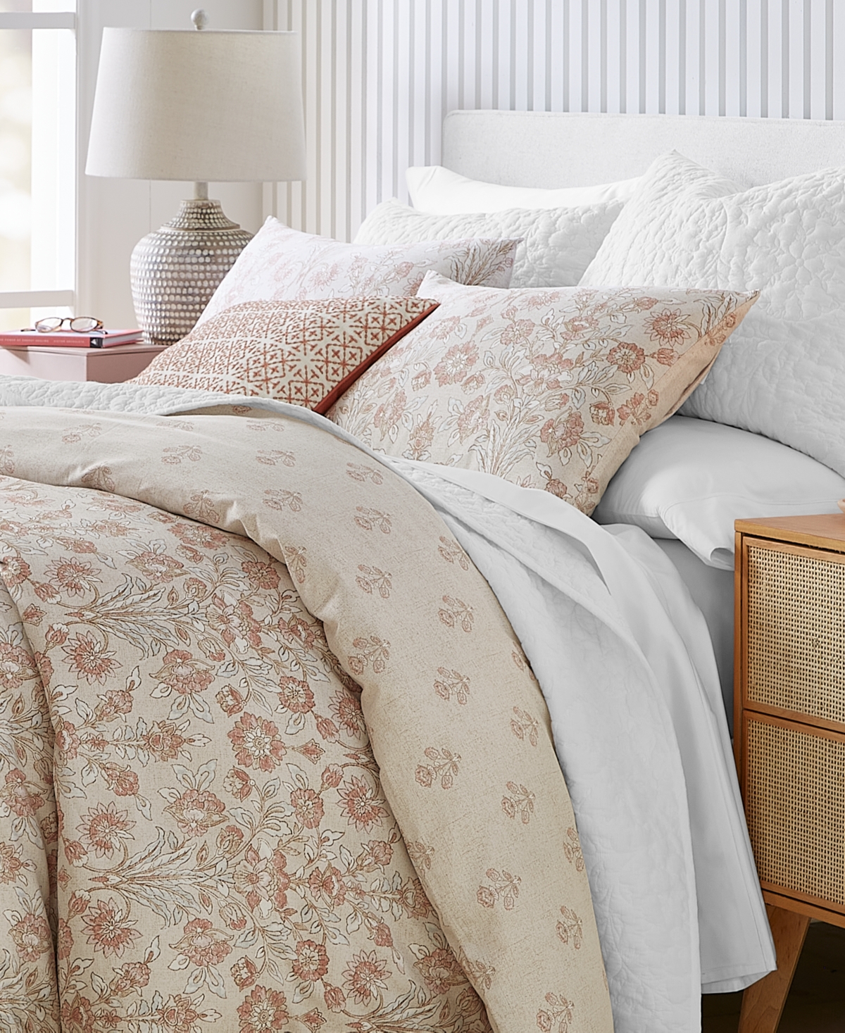 Charter Club Sorrento 3-pc. Comforter Set, King, Exclusively At Macy's In Pink