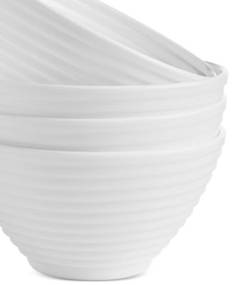 Opal Glass Spiral Cereal Bowls, Set of 4, Exclusively at Macy's 