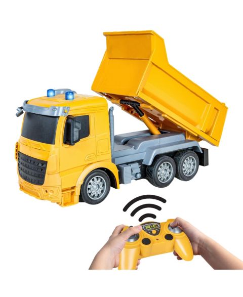 Детская игрушка Sunnydaze Decor Dump and Drive Remote Control Dump Truck - 1:20 Scale
