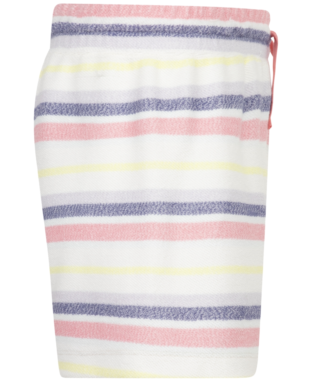 Shop Hurley Big Girls Striped Beach Shorts In Marshmallow