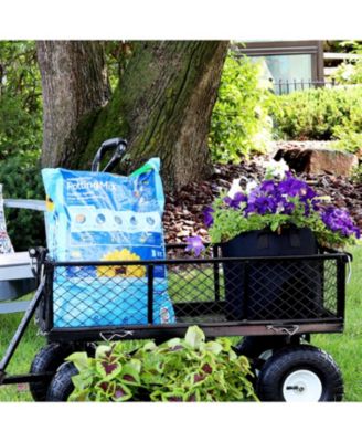 Garden Grow Bag with Handles Non-Woven Polypropylene Fabric, Black