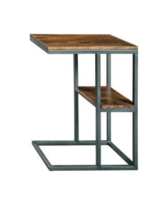 Wooden Top Accent Table for Living Room or Bedroom Decor and Storage