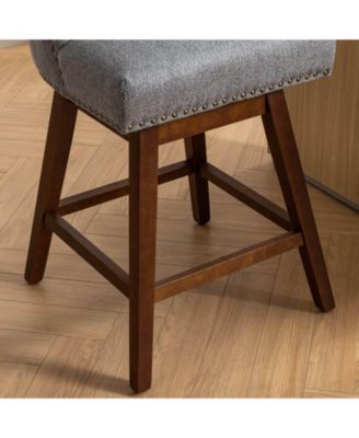 Set of 2 Swivel Counter Height Stools