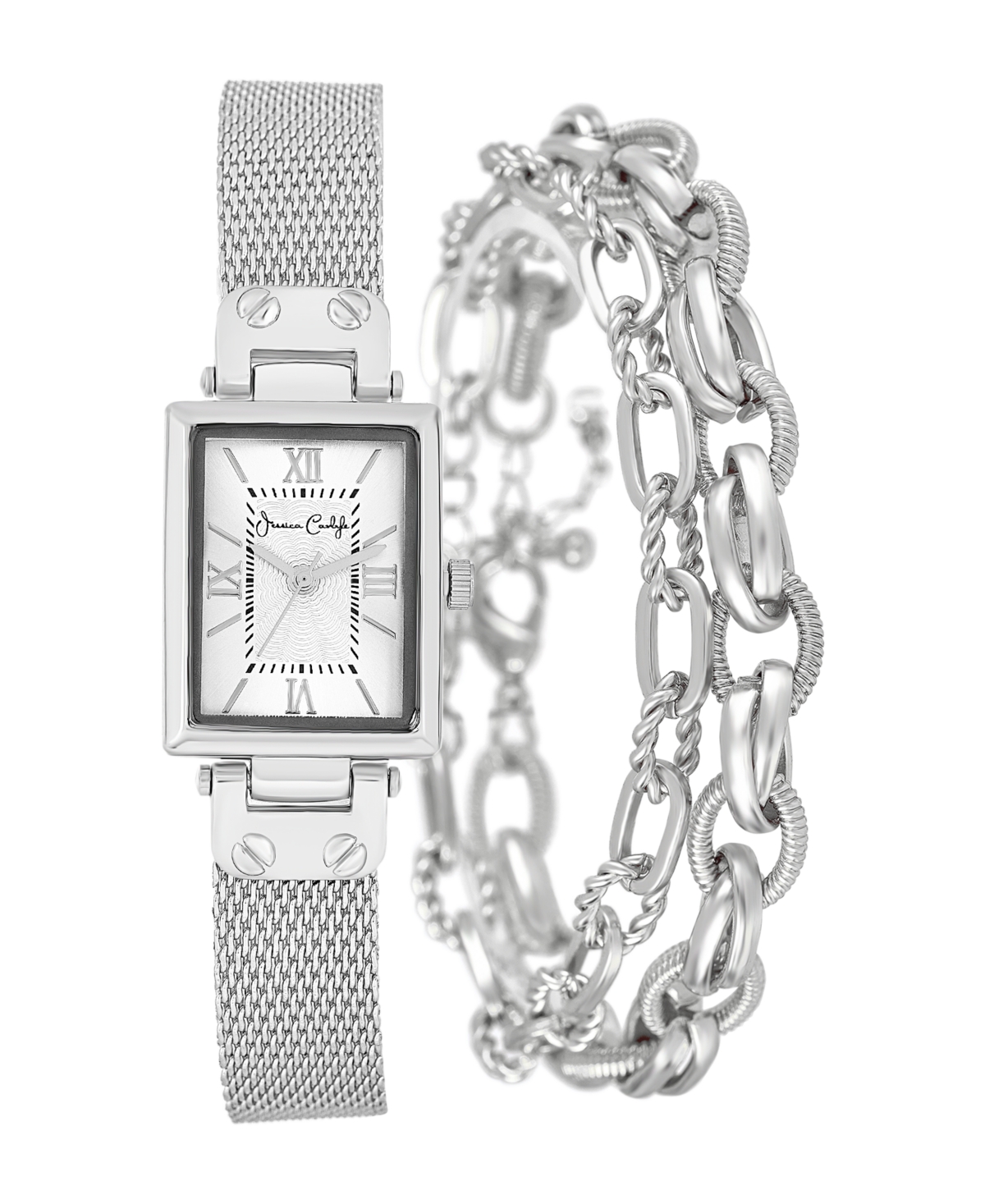 Women's Silver Tone Metal Alloy Analog Watch, 23mm - Silver Tone