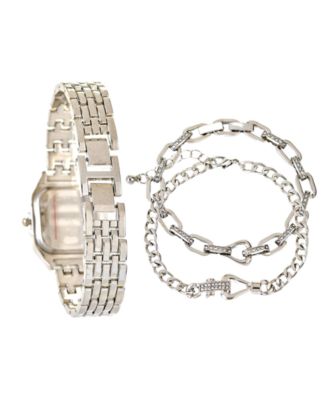 Women's Silver Tone Metal Alloy Analog Watch, 26mm