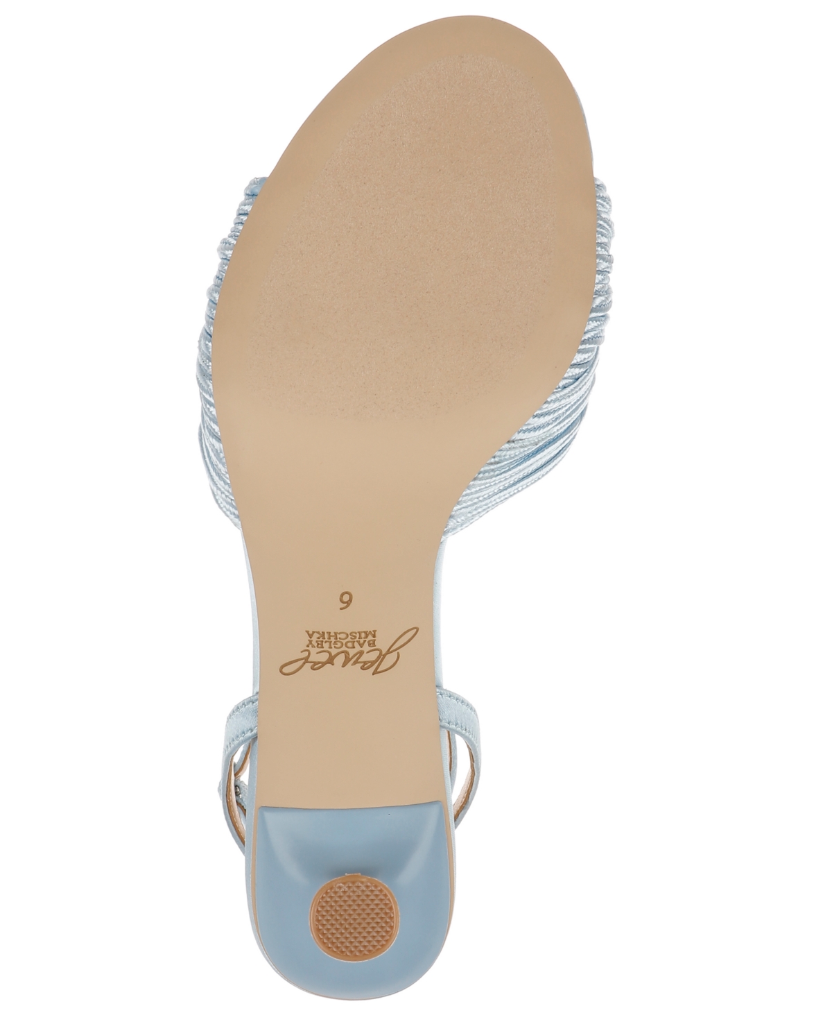 Shop Jewel Badgley Mischka Women's Nanette Stiletto Dress Sandals In Sky Blue Satin