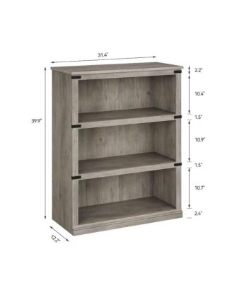 Farmhouse Book Shelf with Storage