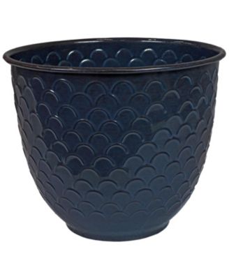 Dinah Metal Indoor or Outdoor Planter with Drainage Hole - 12.5 in