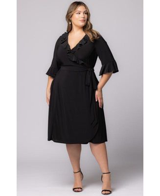 Plus Size Barcelona Midi Wrap Dress