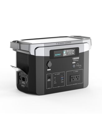 Solar Generator, 1800W Power Station, Portable Solar Generator for Off-Grid Living