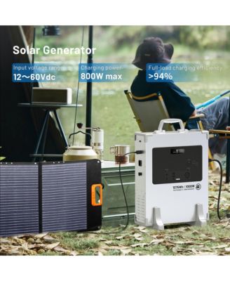 1000W Portable Power Station with 200W Solar Panel
