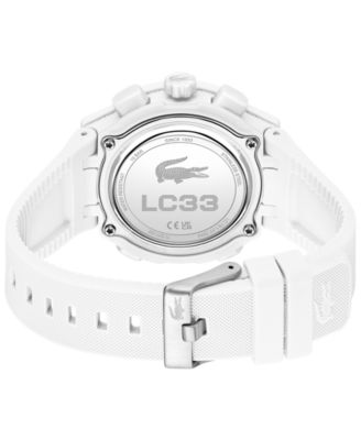 Women's LC33 White Silicone Strap Watch, 40mm