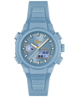 Women's LC33 Light Blue Silicone Strap Watch, 40mm