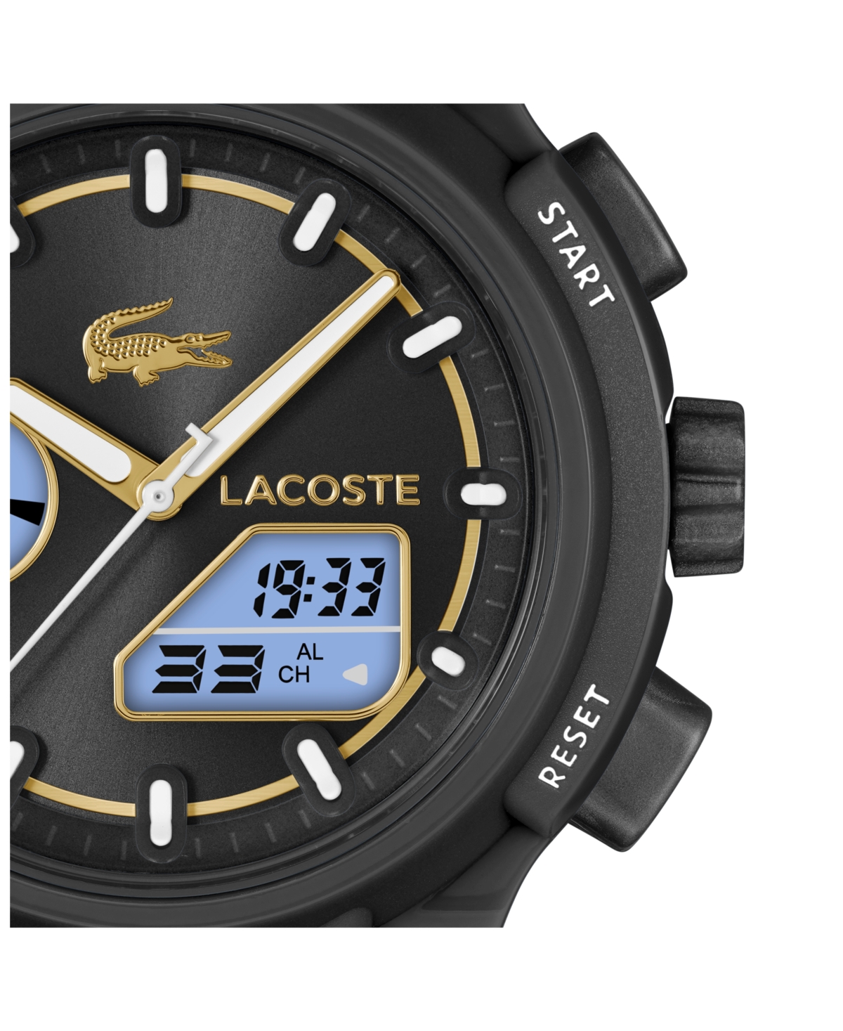Lacoste Women's LC33 Black Silicone Strap Watch, 40mm