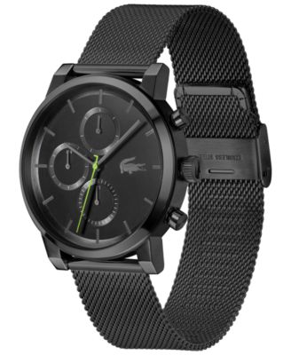 Men's Replay Ionic Plated Black Stainless Steel Mesh Bracelet Watch, 44mm